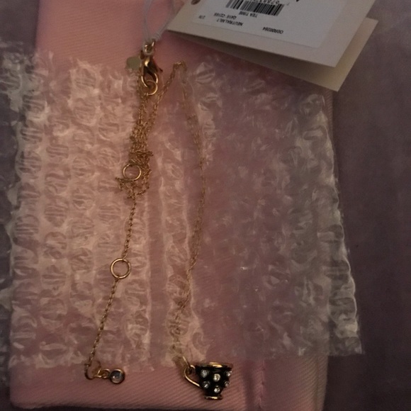 Kate Spade NWT Alice in Wonderland Teacup Mini Pendant Necklace - Picture 4 of 9